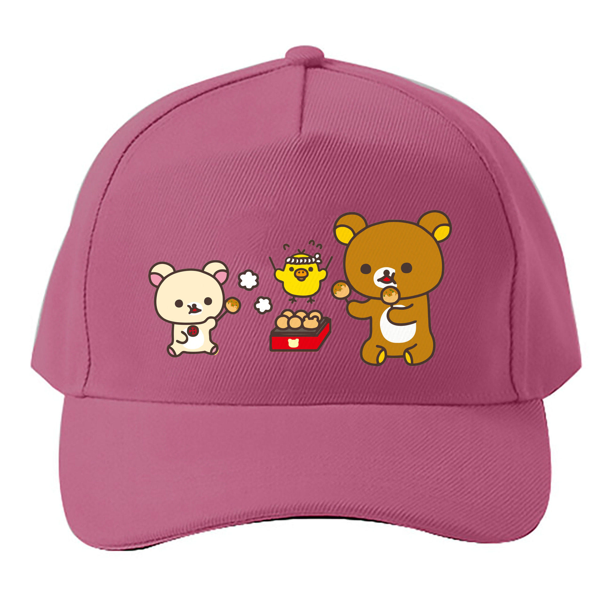 （画像用） リラックマ リラックマ キイロイトリ Rilakkuma Korilakkuma Kiiroitori ベースボールキャップ 綿100％ 男女兼用 帽子 スポーツ